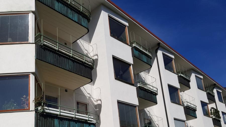 Huset är i funkisstil
