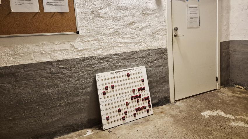 Snart inför vi digital bokning av tvättid. Använd tavlorna tills vidare!